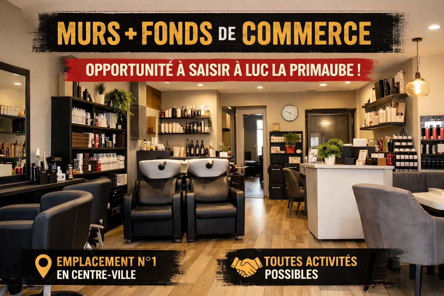 Murs fond de commerce - LUC LA PRIMAUBE